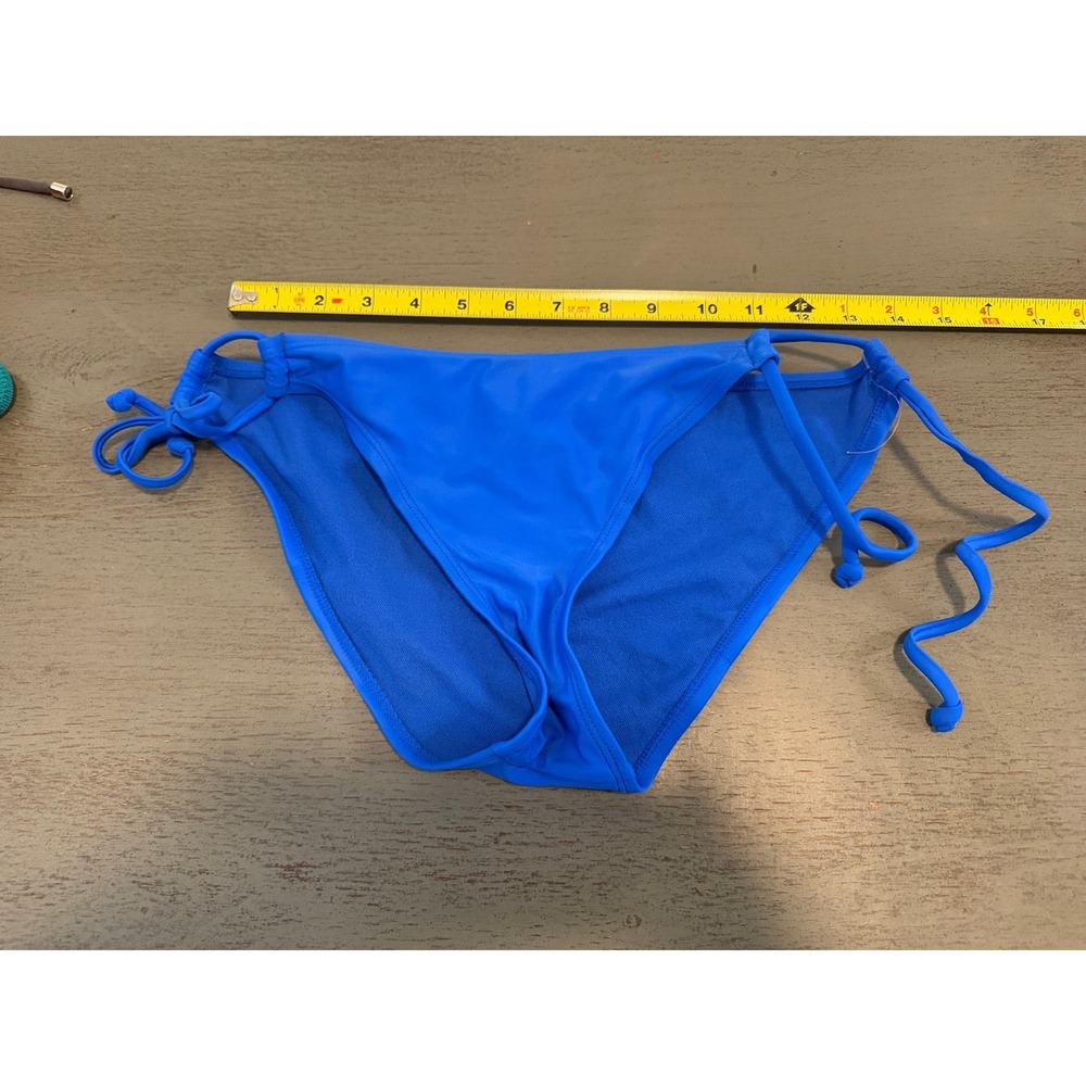Joe Boxer Womens Royal Blue Side Tie Bikini Swim Bottom Medium SEAS 3014